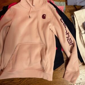 Pink Carhartt hoodie